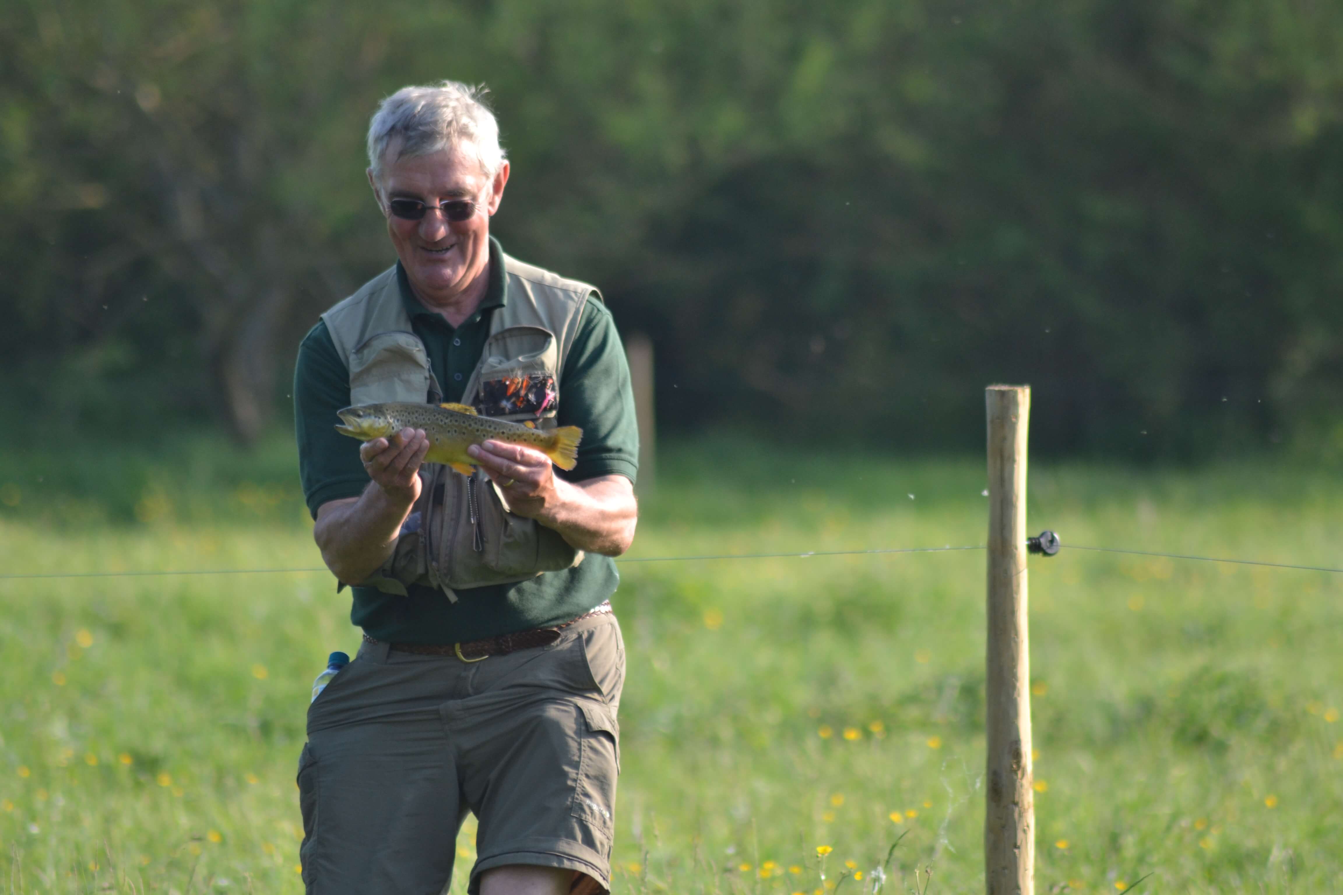 man fishing