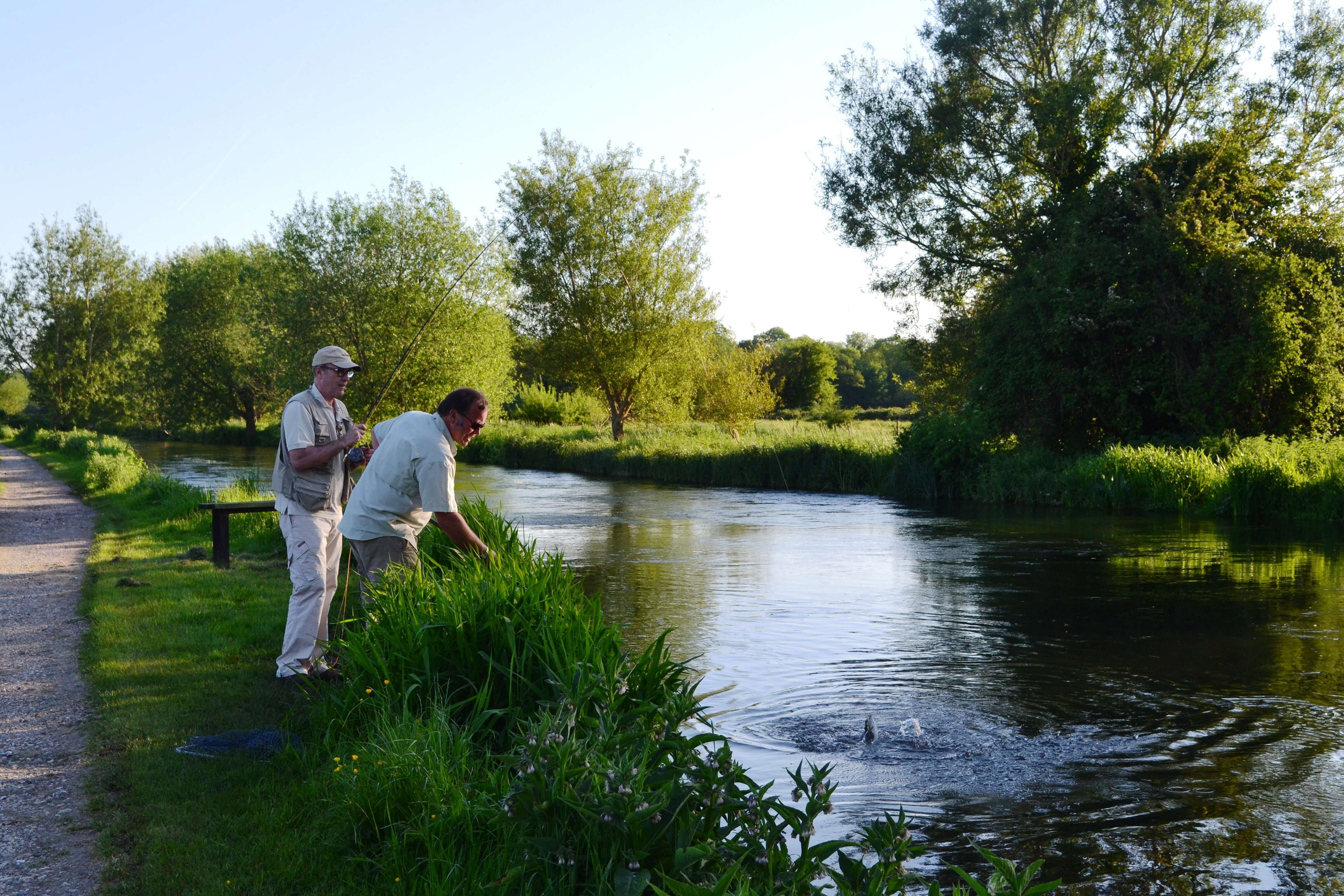 men fishing