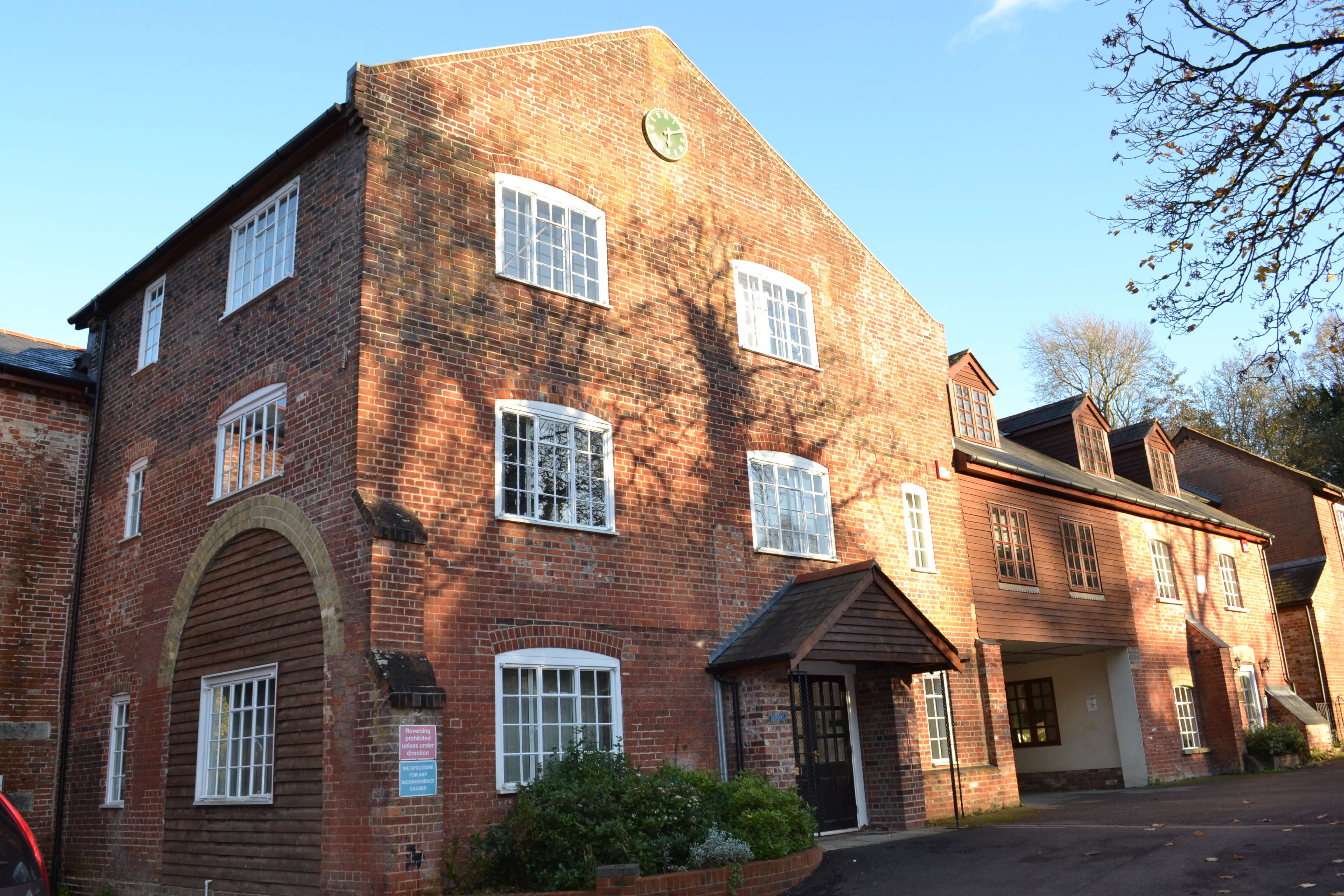 exterior of mill building